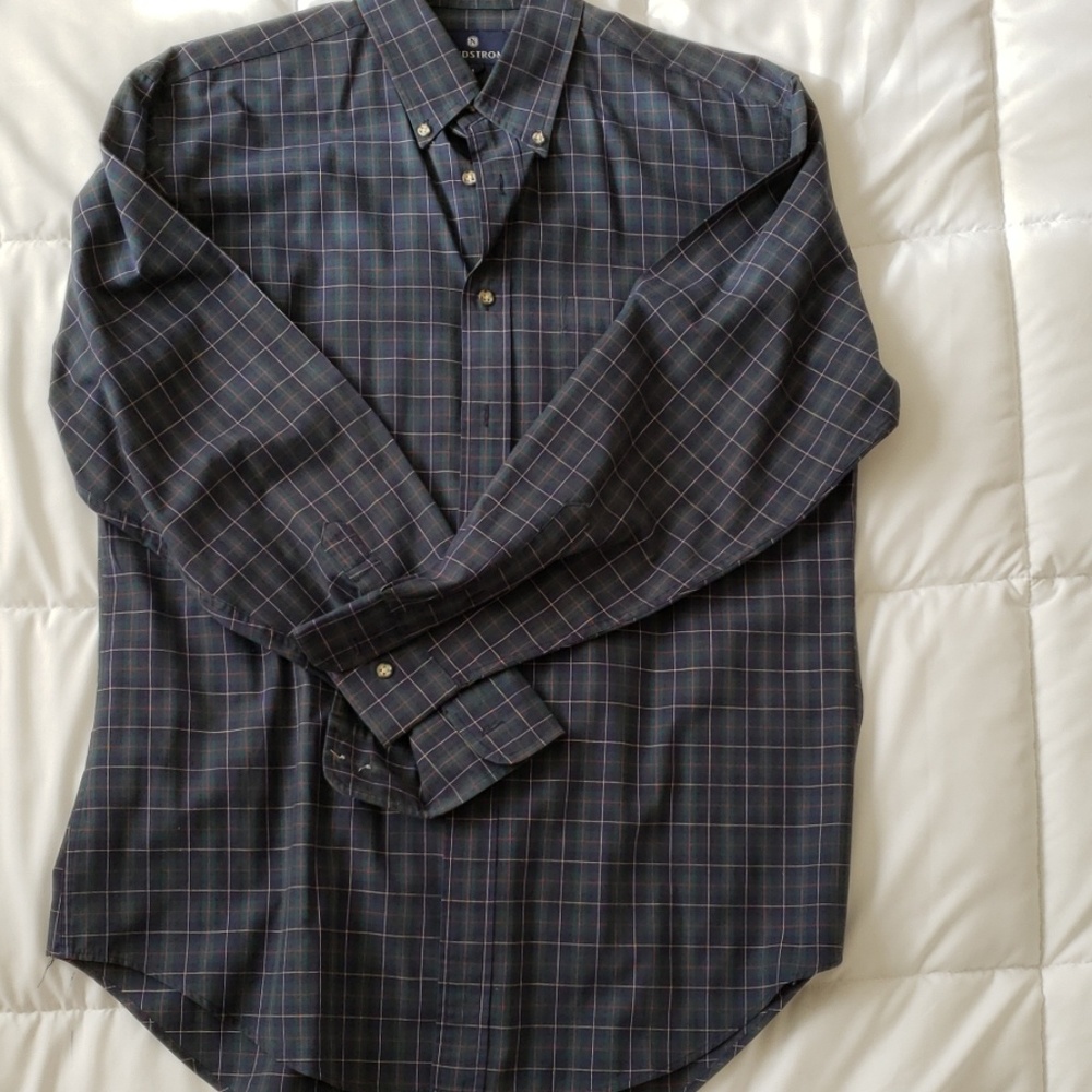🍓 Nordstrom Mens Shirt M L/S Checkered